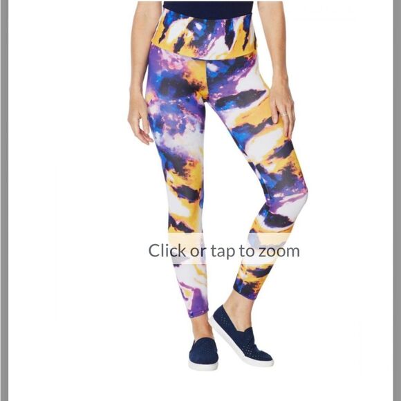 NEW Agstract Apparel Lotus Multi Color Leggings Size XS 7/8 Length - Picture 3 of 7